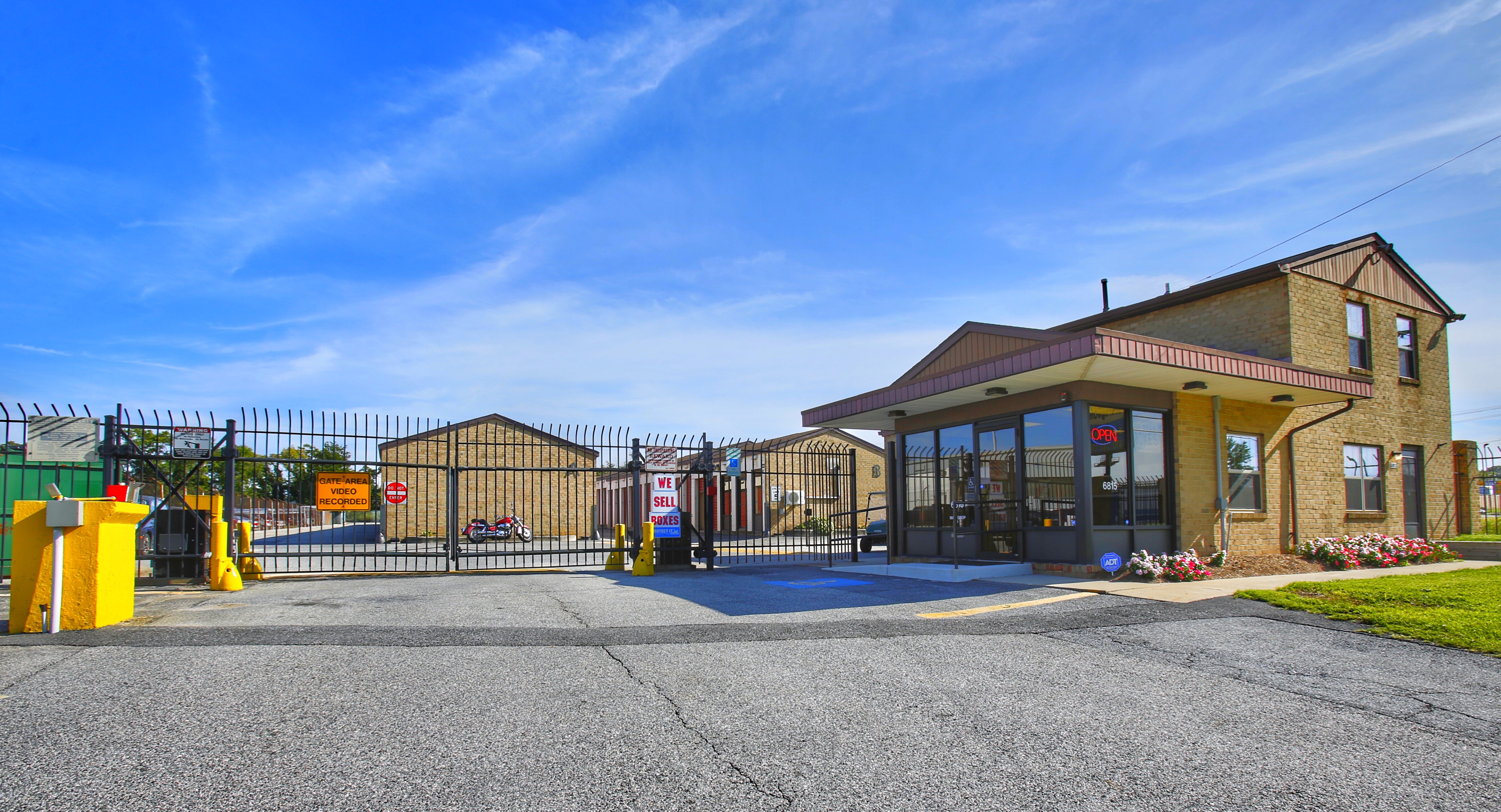 gated access to Self Storage One East Point in Dundalk, MD - secure access and convenient